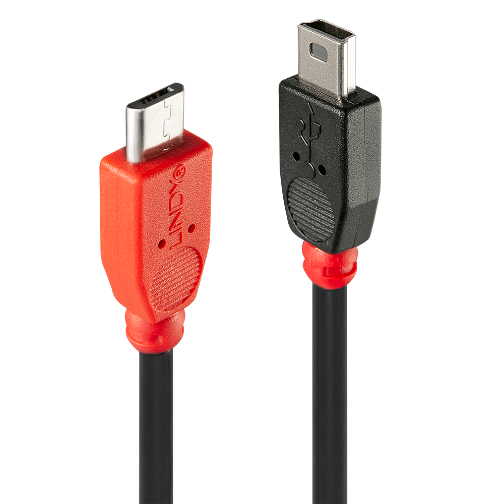 Lindy USB-Kabel - 5-polig Micro-USB Typ B (M) - Mini-USB, Typ B (M)