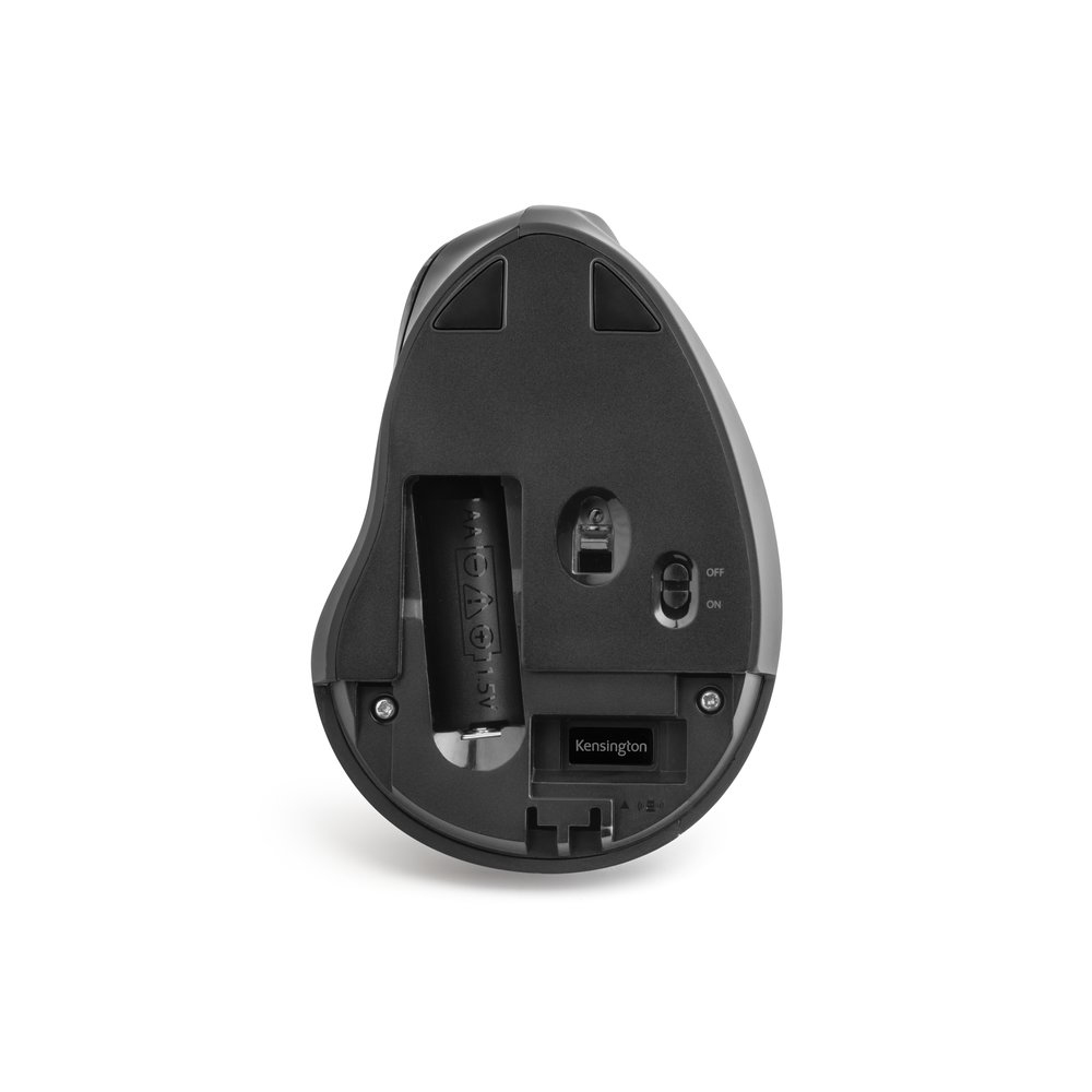 Kensington Pro Fit Ergo Vertikale kabellose Maus - rechts - Optisch - RF Wireless - 1600 DPI - Schwarz