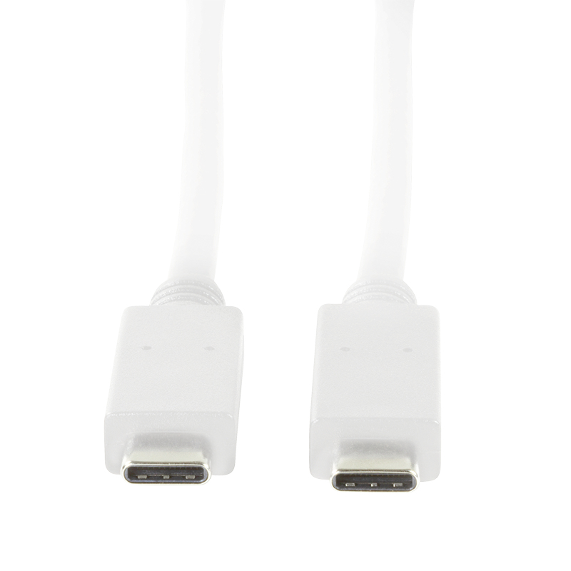 LogiLink CU0131 - 1 m - USB C - USB C - USB 3.2 Gen 2 (3.1 Gen 2) - 10000 Mbit/s - Weiß