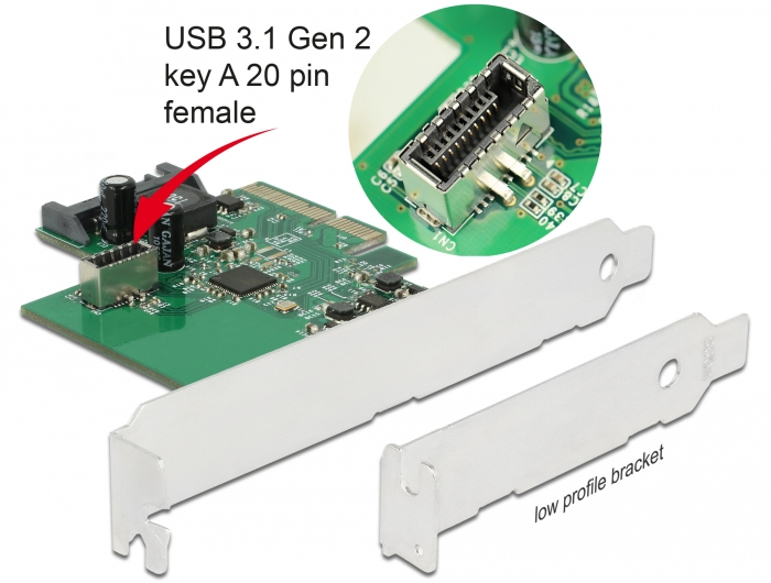 Delock 89029 - PCIe - SATA,USB 3.2 Gen 2 (3.1 Gen 2) - PCIe 3.0 - SATA - 10 Gbit/s - Windows 10,Windows 10 x64,Windows 7,Windows 7 x64,Windows 8.1,Windows 8.1 x64