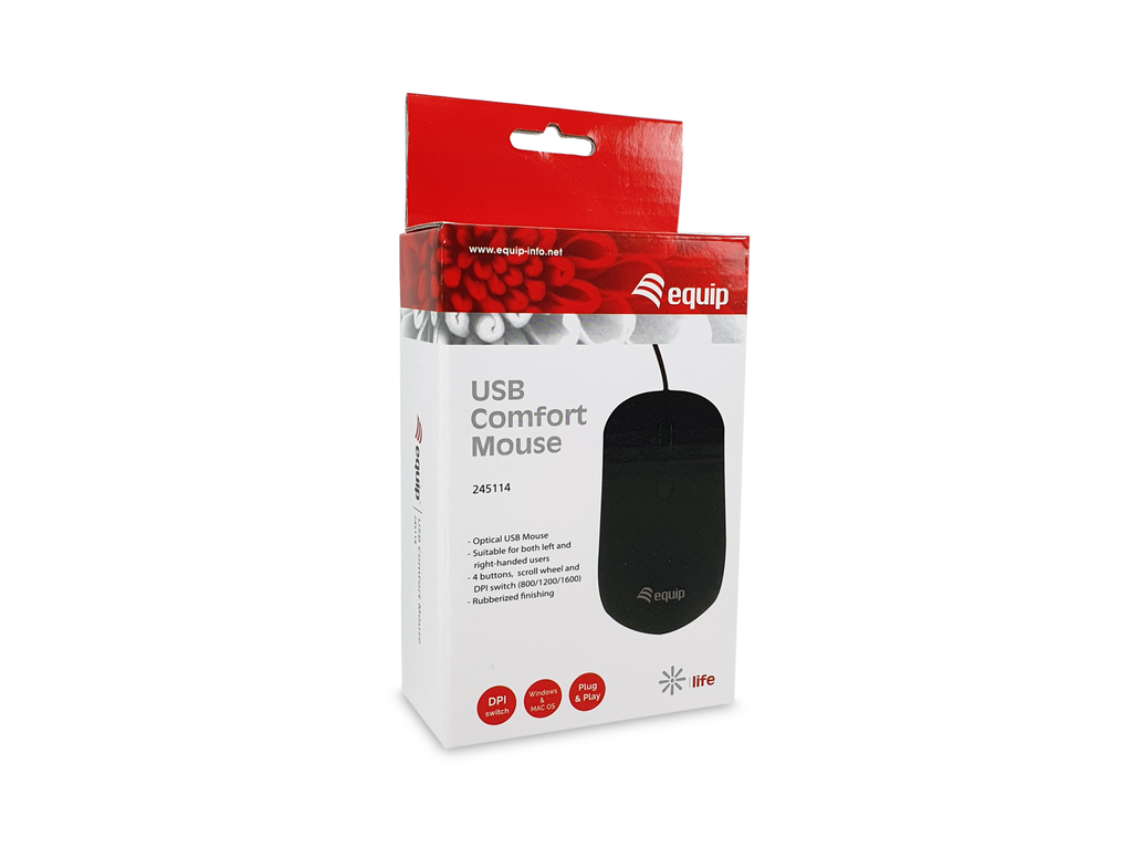 Equip Optical USB Maus schwarz - Maus