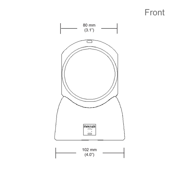 HONEYWELL MS7120 Orbit - 1D - 650 nm - USB - Grau - CDRH: Class IIa; EN 60 825: Class 1 - FCC Class A - EN 55022 Class A - 5 V