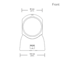 HONEYWELL MS7120 Orbit - 1D - 650 nm - USB - Grau - CDRH: Class IIa; EN 60 825: Class 1 - FCC Class A - EN 55022 Class A - 5 V