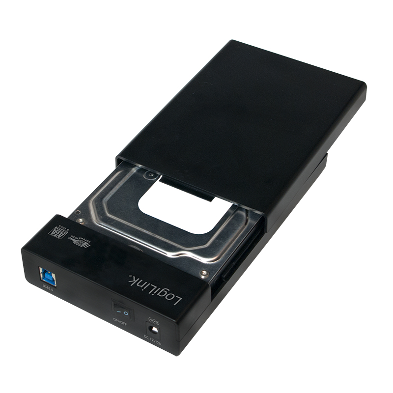 LogiLink UA0276 - HDD-Gehäuse - 3.5 Zoll - SATA - Serial ATA II - Serial ATA III - 5 Gbit/s - USB Konnektivität - Schwarz