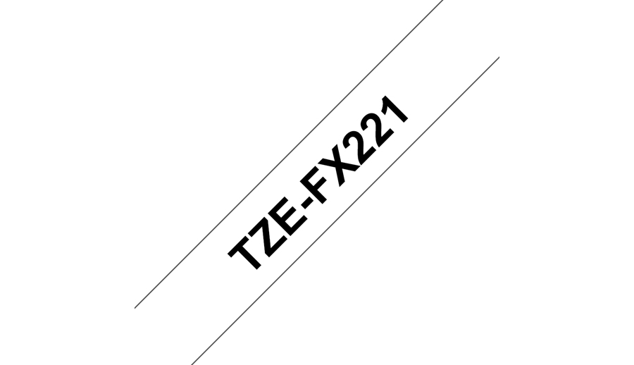 Brother TZe-FX221 - Schwarz auf weiss - TZe - Schwarz - Wärmeübertragung - Brother - PT-2100VP - PT-2730 - PT-7600 - PT-2430PC - PT-2700 - PT-9600 - PT-9700PC - PT-9800PCN