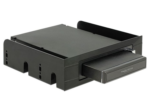Delock 3.5"/ 5.25"Mobile Rack for 2.5"SATA hard drives and SSDs - Mobiles Speicher-Rack - 2.5"