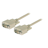 EFB Elektronik HD-DSub 15 2m - 2 m - VGA (D-Sub) - VGA (D-Sub) - Male - Male - Beige