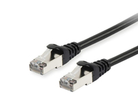 Equip Cat.6A S/FTP Patch Cable - 2.0m - Black - 2 m - Cat6a - S/FTP (S-STP) - RJ-45 - RJ-45