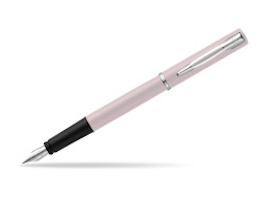 WATERMAN 2105225 - Pink - Cartridge filling system - Blue - Chrome - Round nib - Ambidextrous