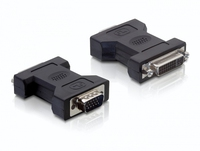 Delock 65017 - DVI-I - VGA 15-pin M - Black