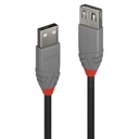 Lindy 36700 USB Kabel 0,2 m USB A Männlich Weiblich Schwarz - Grau