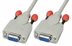 Lindy 3m Null modem cable - 3 m - White