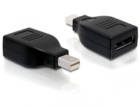 Delock DisplayPort-Adapter - Mini-DisplayPort (M) - DisplayPort (W) - Schwarz