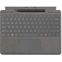Microsoft Surface Pro Type Cover - Touchpen - QWERTZ - Platin