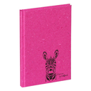 Pagna Save me Zebra - Abbildung - Fuchsie - A6 - 128 Blätter - Punktgitter-Papier - Hardcover