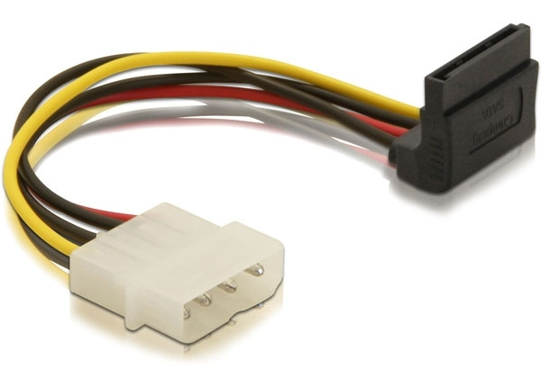 Delock Power HDD SATA Cable - 0.15 m - 15pin SATA - Male - Male