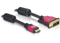 Delock HDMI - DVI Cable 3.0m male / male - 3 m - HDMI - DVI-D - 5.1 Gbit/s - Male/Male