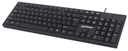 Manhattan 179324 - Full-size (100%) - USB - Mechanical - QWERTY - Black