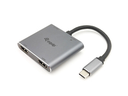 Equip 133484 - USB 3.2 Gen 1 (3.1 Gen 1) Type-C - Silber - 4K Ultra HD - 30 Hz - HDMI - Aluminium