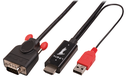 Lindy 41457 - 0.1 m - HDMI - USB - CGA - Male - Male - Black