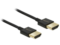 Delock Slim Premium - HDMI mit Ethernetkabel - HDMI (M) bis HDMI (M)