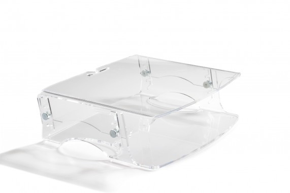 Bakker Q-riser 140 Monitor Stand - Transparent