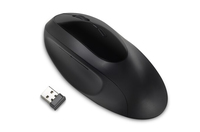 Kensington Pro Fit® Ergo Wireless Mouse—Black - Right-hand - RF Wireless + Bluetooth - 1600 DPI - Black