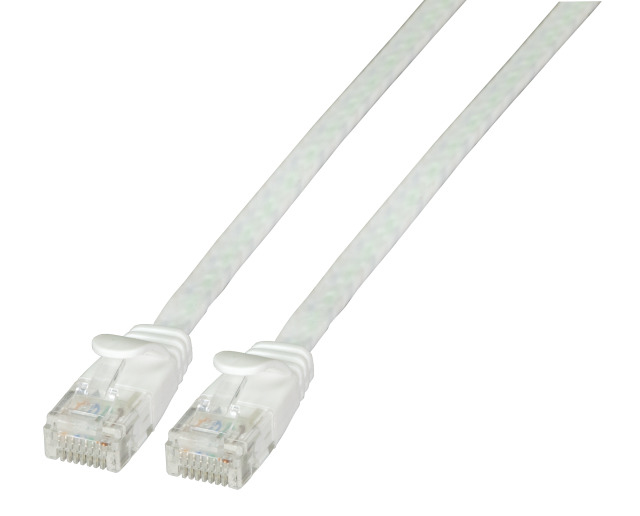 EFB Elektronik K8107WS.5 - 5 m - Cat6a - U/UTP (UTP) - RJ-45 - RJ-45 - White