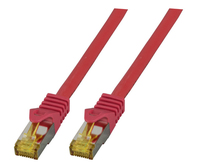 EFB Elektronik RJ45 Patchkabel S/FTP, Cat.6A, LSZH, Cat.7 Rohkabel, 10m, rot