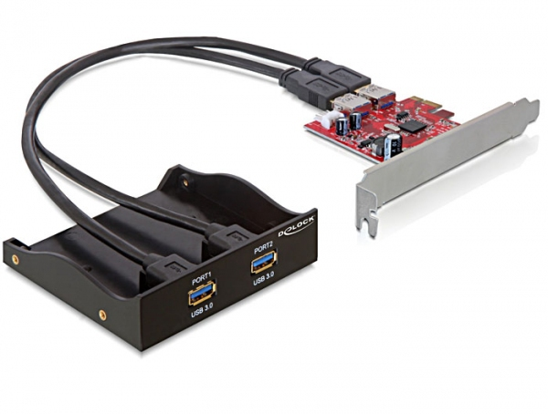 Delock 61775 - PCIe - USB 3.2 Gen 1 (3.1 Gen 1) - 5000 Mbit/s - Verkabelt - Windows XP/XP-64/Vista/Vista-64/7/7-64 - Linux