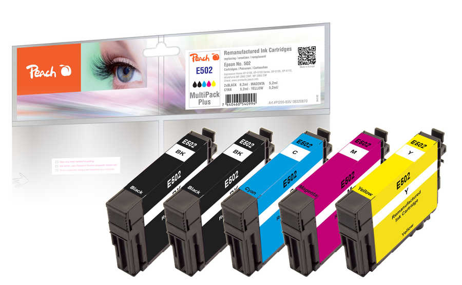 Peach PI200-835 - Kompatibel - Schwarz - Cyan - Magenta - Gelb - Epson - Multipack - Epson Expression Home XP-5100 Epson Expression Home XP-5100 Series Epson Expression Home XP-5105... - 5 Stück(e)