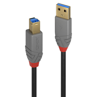 Lindy 36741 USB Kabel 1 m USB A USB B Männlich Schwarz