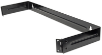 Intellinet 19" Hinged Wall Bracket - 1U - Black - Mounting bracket - Black - 1U - 48.3 cm (19") - 492 mm - 148 mm