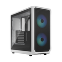 Fractal Design Focus 2 - PC - White - ATX - micro ATX - Mini-ITX - Steel - Tempered glass - Multi - Case fans