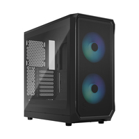 Fractal Design Focus 2 - PC - Schwarz - ATX - micro ATX - Mini-ITX - Stahl - Gehärtetes Glas - Multi - Taschenlüfter