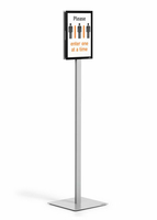 Durable INFO STAND BASIC A4 1 ST 501257 (501257) - Information stand - A4 - Metal - Plastic - Grey - 21 cm - 29.7 cm