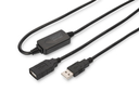 DIGITUS Aktives USB 2.0 Verlängerungskabel, 15 m