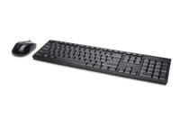 Kensington Pro Fit® Low-Profile Wireless Desktop Set - Full-size (100%) - Wireless - RF Wireless - QWERTZ - Black - Mouse included