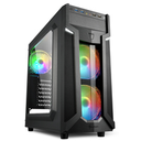 Sharkoon VG6-W RGB - Midi Tower - PC - Black - ATX - micro ATX - Mini-ATX - Gaming - Blue - Green - Red