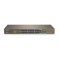 Tenda TEG1024F - Unmanaged - L2 - Gigabit Ethernet (10/100/1000) - Full duplex - Rack mounting - 1U