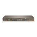 Tenda TEG1024F - Unmanaged - L2 - Gigabit Ethernet (10/100/1000) - Full duplex - Rack mounting - 1U