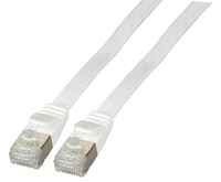 EFB Elektronik RJ45 Flachpatchkabel U/FTP, Cat.6A, PVC, 5m, weiß