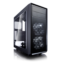 Fractal Design Focus G - Midi Tower - PC - Schwarz - ATX - ITX - micro ATX - Weiß - Taschenlüfter - Vorderseite