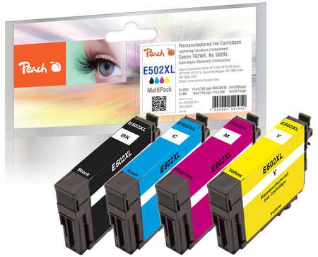 Peach PI200-841 - Compatible - Black,Cyan,Magenta,Yellow - Epson - 4 pc(s) - 11 ml - 8 ml