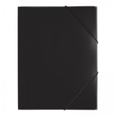 Pagna PP 12 - Presentation folder - A4 - Polypropylene (PP) - Black - Landscape - Snap fastener