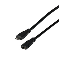 EFB Elektronik EBUSBC-USBC10GE.0,2 - 0,2 m - USB C - USB C - USB 3.2 Gen 2 (3.1 Gen 2) - 10000 Mbit/s - Schwarz