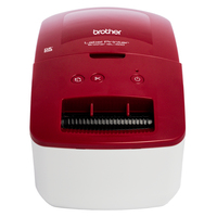 Brother QL-600R - DK - Direct thermal - 300 x 600 DPI - 71 mm/sec - Wired - Red - White