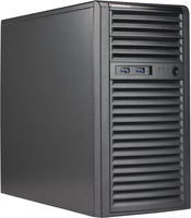 Supermicro CSE-731I-404B - Mini Tower - Server - Schwarz - micro ATX - HDD - Netzwerk - Leistung - System - Kensington