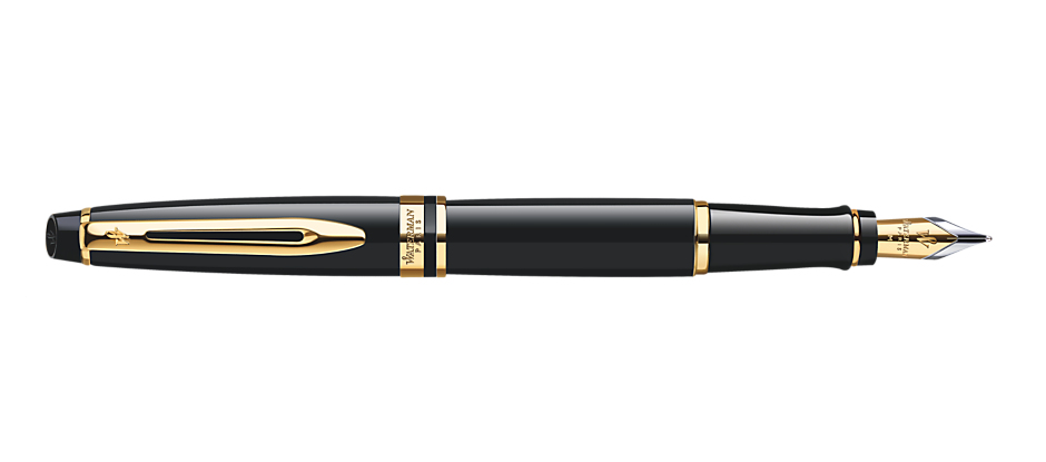 WATERMAN Expert - Black - Blue - Stainless steel - Medium - Ambidextrous - Box