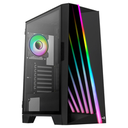 AEROCOOL ADVANCED TECHNOLOGIES Aerocool MIRAGEBK Computer Case ARGB Fan 12cm - Midi Tower - PC - Black - ATX - micro ATX - Mini-ITX - ABS - SPCC - Tempered glass - Blue - Green - Red